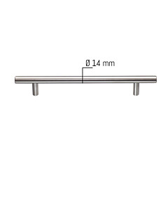 Möbelgriff Ceres Bügelgriff, DM 14 mm, in diversen Längen Edelstahl Feinschliff von ABP-Beyerle