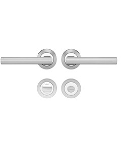 Chicago R220 Rosettengarnitur WC/Bad Chrom/Chrom matt von Karcher