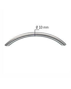 Möbelgriff Cirrus Segmentbogen-Griff Ø 10 mm | diverse Bohrabständen Edelstahl ABP-Beyerle