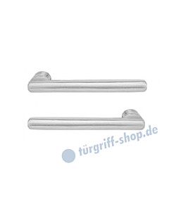 Drückerpaar Forli für Glastürschloss Edelstahl matt von Griffwelt