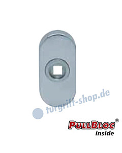 Drückerrosette einzeln PullBloc oval 33x72mm Edelstahl-poliert Scoop