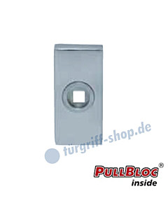 Drückerrosette einzeln PullBloc rechteckig 33x72mm Edelstahl-poliert Scoop