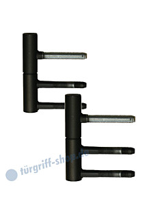 Türbandpaar EGB 502 für Holzzarge, 2-teilig Ø 15 mm, schwarz von Karcher