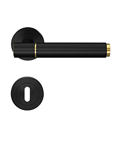 ER90 A3 Rosettengarnitur Studio Select in Messing matt/Kosmos schwarz Karcher Design