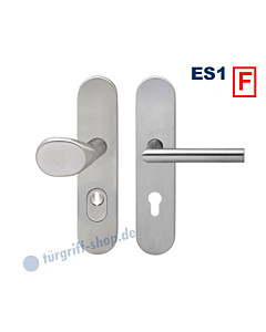 Feuerschutz-Schutzgarnitur ESG675KF Knopf/Drücker nach Wahl, KZS, ES1, Edelstahl matt Karcher