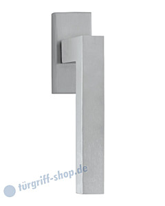 8040 Fenstergriff auf eckiger Rosette in Chrom-matt von Scoop