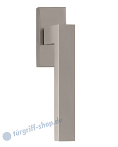 8040 Fenstergriff auf eckiger Rosette in Nickel-matt von Scoop