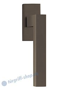 8040 Fenstergriff auf eckiger Rosette in Titanium Dunkelgrau von Scoop