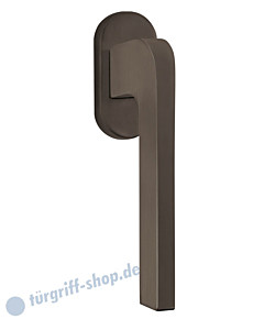 8044 Fenstergriff auf Ovalrosette in Titanium Dunkelgrau von Scoop