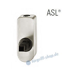 Fenstergriff-Rosette ASL® abschließbar, mit Schließzylinder, oval in Alu natureloxiert FSB