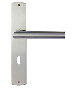 Ferrara Langschildgarnitur Nickel matt/Edelstahl matt Griffwelt
