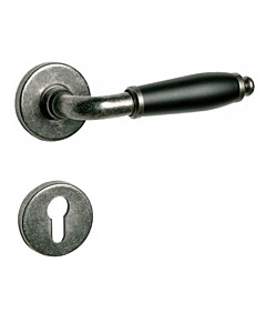 Firenze Rosettengarnitur antik grau / schwarz von Lienbacher