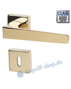 Gaius Square - R Quadratrosettengarnitur CLAQ SYSTEM, Robusta High Brass von Südmetall 