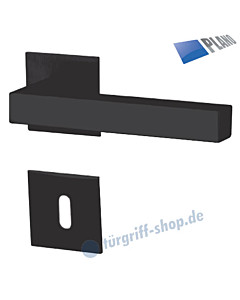 Galina II Square-R Rosettengarnitur PLANO Schwarz matt von Südmetall