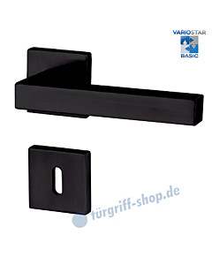 Galina Square-R VarioStar Basic Rosettengarnitur Schwarz matt von Südmetall