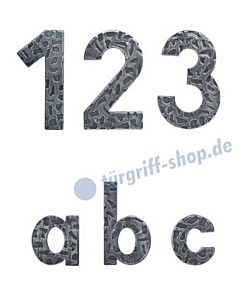 Hausnummer und Buchstabe Schmiedeeisen | Höhe 120 bzw. 60 mm von Lienbacher