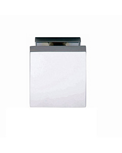 Haustürknopf quadratisch feststehend mittig 65 x 65 mm mit durchgehender Befestigung M8 Chrom von Intersteel