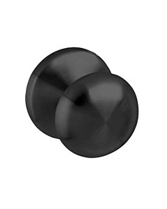 Haustürknopf Pilz feststehend Ø 58 mm, mit einseitiger Befestigung, schwarz matt von Intersteel