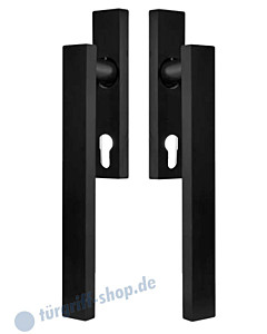 Hebe-/Schiebetürgriff-Set EHSSET52Q DD für Terrassentür, PZ 69 mm, Vierkantstift 10/9 mm, Kosmos schwarz Karcher Design