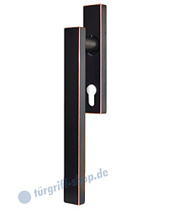 Hebe-/Schiebetürgriff EHS52Q PZ für innen, PZ 69 mm, Vierkant 10/9 mm, Antik Bronze Optik Karcher Design