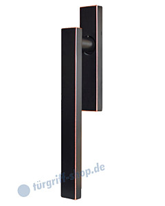 Hebe-/Schiebetürgriff EHS52Q UN für innen, ungelocht, Vierkant 10/9 mm, Antik Bronze Optik Karcher Design