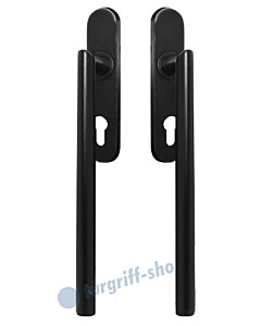 Hebe-/Schiebetürgriff-Set EHSSET28 DD für Terrassentür, PZ 69 mm, Vierkantstift 10/9 mm, Kosmos schwarz von Karcher Design