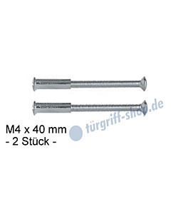 Hülsenschrauben inkl. Hülsen, 2 Stück M4 x 40 mm, vernickelt von Lienbacher