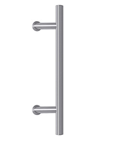 Initio Due Stossgriff mit Rosette, DM 30 mm in diversen Längen Edelstahl Feinschliff von ABP-Beyerle