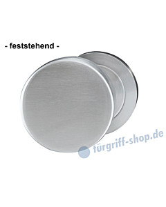 Türknopf gekröpft feststehend Ø 50 mm Edelstahl matt von Griffwelt