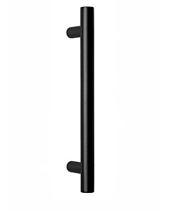 Stoßgriff Korfu -gerade- | Ø 30 mm | in 8 Längen | Schwarz matt Struktur Südmetall
