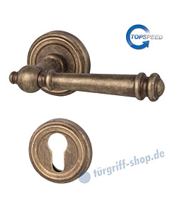 Mount Everest-R Rosetten-Halbgarnitur für Haustüren, Top Speed, PZ, 8 mm, GK4, Antik Bronze Südmetall