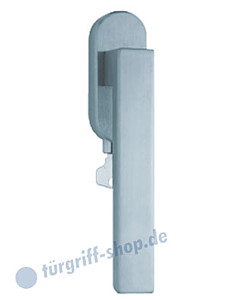 1002 (Quadra II) Fenstergriff abschließbar, ovale Olive, Edelstahl o. PVD Messing-poliert Scoop