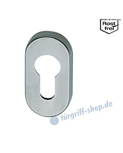 Ovalrosette PZ-Lochung, 31 x 62 mm, mit Unterkonstruktion, Edelstahl matt Südmetall