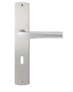 Padua Langschildgarnitur Nickel matt/Edelstahl matt Griffwelt
