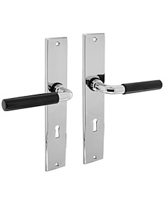 Palma Langschildgarnitur Chrom / Schwarz von Intersteel