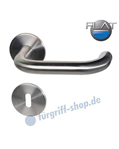 Paula II-R FLAT Rosettengarnitur Edelstahl-matt von Südmetall