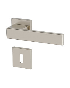 Q-Arte quadratische Rosettengarnitur Satin Nickel plus von JTC