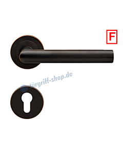 Rhodos ER/FS 28 Feuerschutzgarnitur PZ 9 mm in Antik Bronze Optik von Karcher