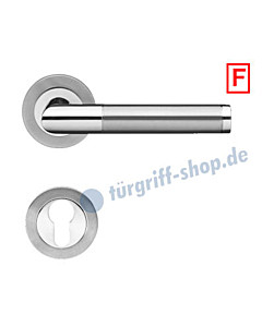 Rio Steel ER/FS34 Feuerschutzgarnitur Edelstahl poliert/matt PZ 9 mm Karcher Design