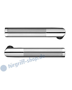 Rio Steel ER34 Drückerpaar ohne Drückerrosetten Edelstahl pol/matt Karcher Design