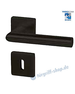 Ronny II Square-R Rosettengarnitur VarioStar Basic Schwarz matt von Südmetall