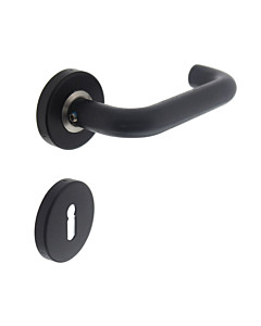 Bern Rosettengarnitur BK4 Schwarz-matt von Intersteel