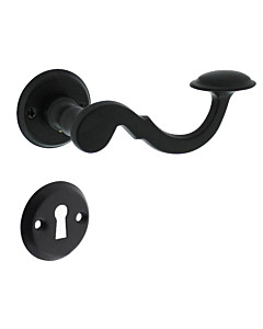 Posthorn Rosettengarnitur Schwarz-matt von Intersteel