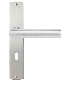 Rovigo Langschildgarnitur Nickel matt/Edelstahl matt Griffwelt