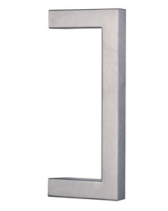Stoßgriff San Michaele, schräg 45°, 30x30 mm, Edelstahl matt Südmetall