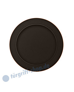 EZ 1704 Schiebetürmuschel rund, ungelocht in Antik Bronze Optik von Karcher