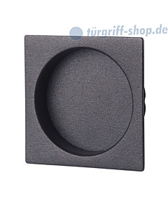 Schiebetürmuschel Square quadratisch Schwarzstahl-Optik von Südmetall