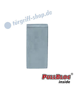 Schlüsselrosette einzeln blind PullBloc rechteckig 33x72mm Edelstahl-matt Scoop