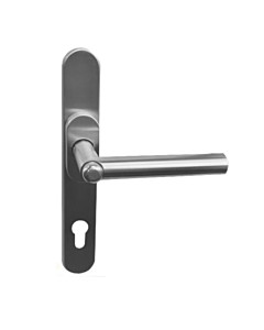 Flinke Klinke® Langschild-Halbgarnitur HT-LS Universal (Schmalrahmen) PZ 92 mm mit Kindersicherung Edelstahl matt