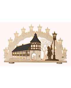3D Schwibbogen Altstadtromantik Original Erzgebirge Saico